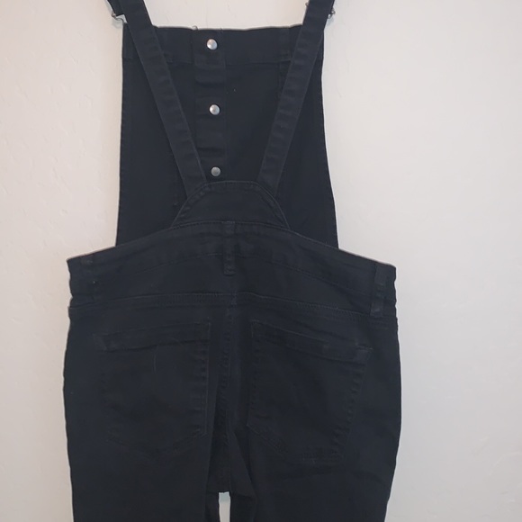 KENDALL & KYLIE SIZE 25 SUPER CUTE JET BLACK CARI OVERALLS - Picture 9 of 14